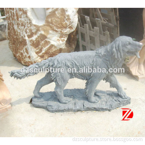 stone dog yard statues